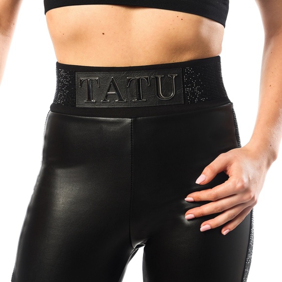 New Eco Leather Leggings,High Rise Eco Leather Leggings,Turkish Leather Pants - Picture 5 of 11